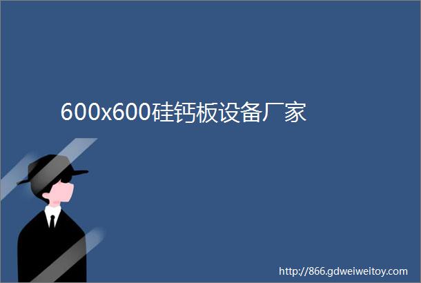 600x600硅钙板设备厂家